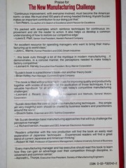 New Manufacturing Challenge : Techniques for Continuous Improvement
