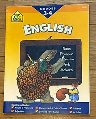 Lot of 3 Grades 3 & 4 English Math Writing Grammar Map Workbooks Activity Books
