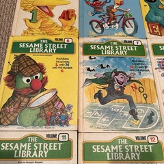 Vintage Sesame Street Library Books Set Vol 1–15 CTW Funk Wagnalls 1970s