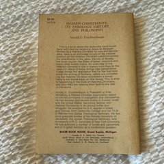 Hebrew Christianity Arnold G. Fruchtenbaum Paperback Baker Christianity Judaism