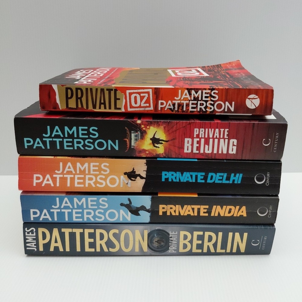 5 x Private Series by James Patterson Paperback Books – 4 Large – Delhi, Oz