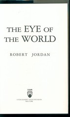 Eye of the World Wheel Time Book One Robert Jordan HC 1st Ed/17the print F-/F-