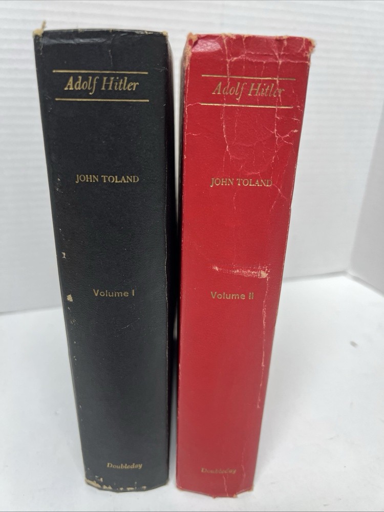 Adolf Hitler Volumes 1 & 2 by John Toland (1976, Hardcover)