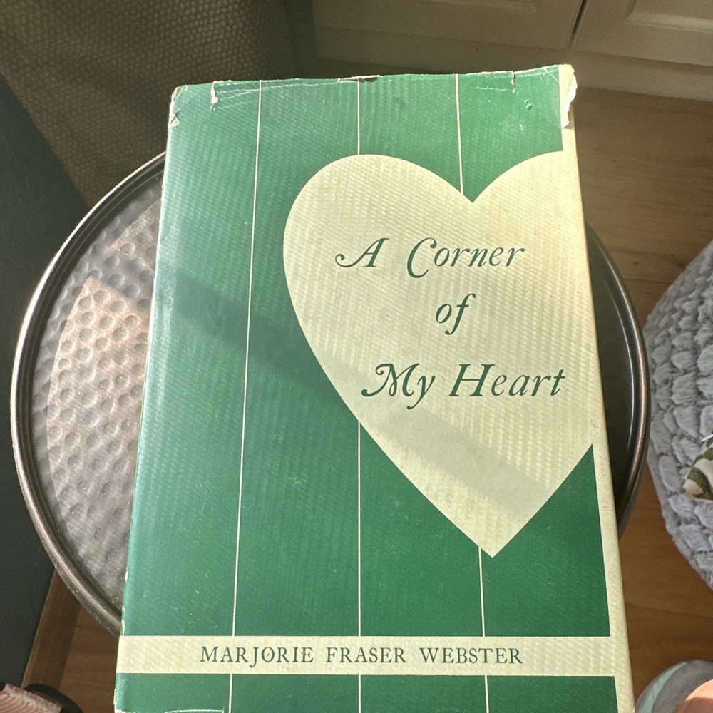 SIGNED 1953 First Edition A Corner of My Heart Marjorie Fraser Webster Poetry DJ