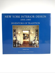 New York Interior Design 1935-1985 Illustrated-Judith Gura-History/Art