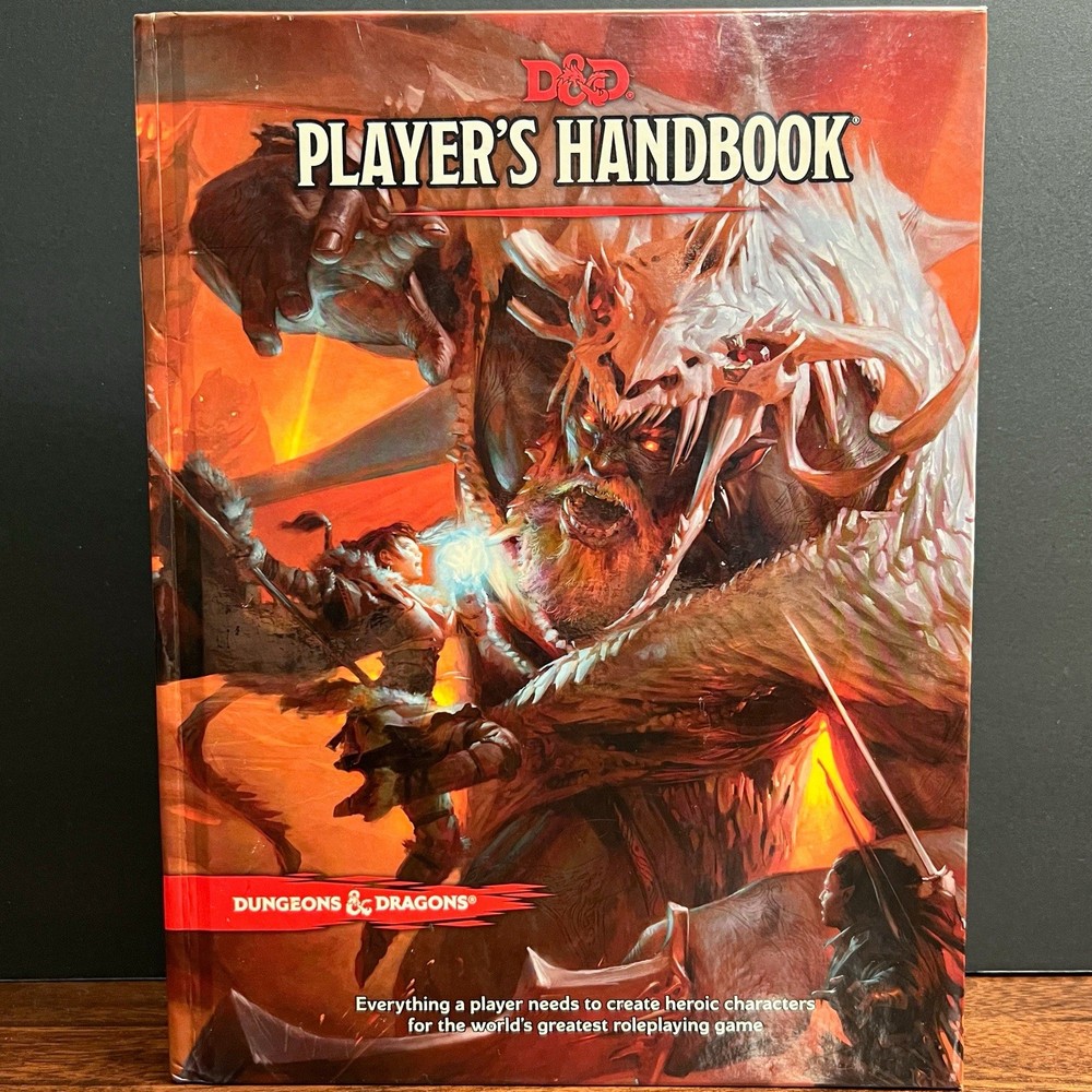 D&D Player’s Handbook 5th Edition Hardcover 2014 4th Printing Dungeons Dragons