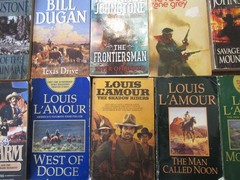 Old Western Paperback Books Lot of 29 Lamour Compton Johnstone etc Some Vintage