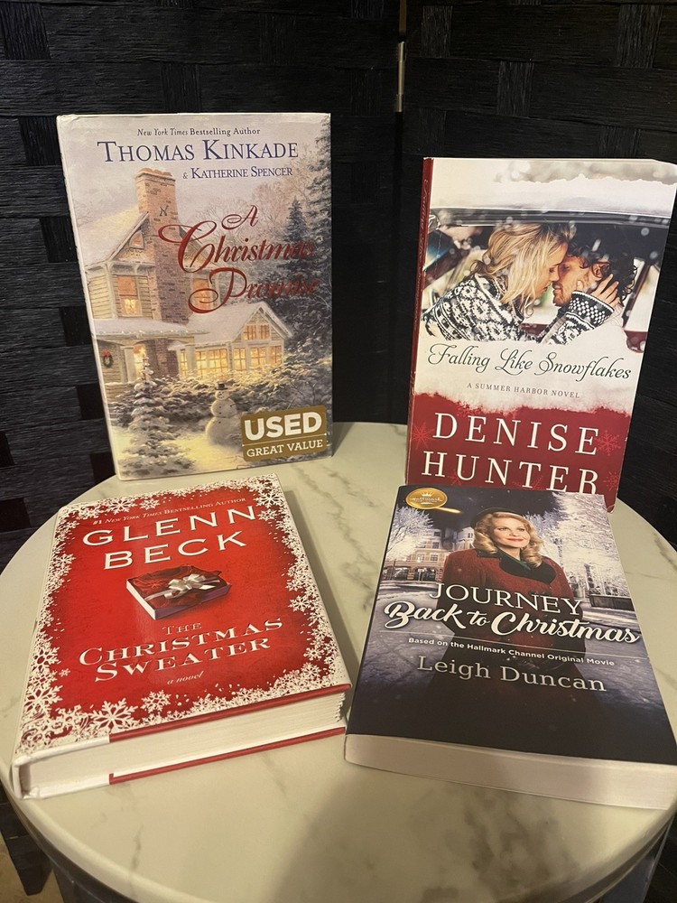 Lot of 4 Christmas Novels! Christmas Promise, Christmas Sweater, and two more!