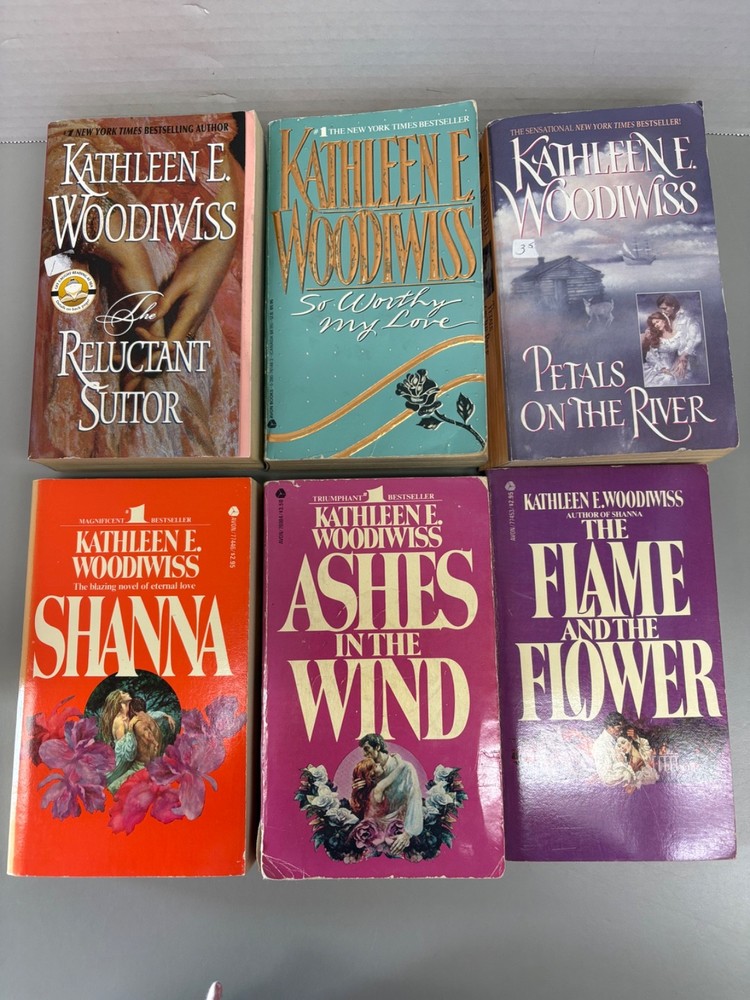 Kathleen Woodiwiss Lot of 6 Paperbacks (See Photos for Titles)