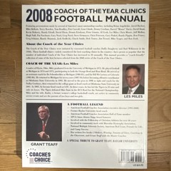 Coaches Choice 2008 Coach of the Year Clinics Football Manual Earl Browning