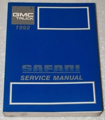 1992 GMC Safari Van Service Manual