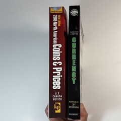 2 paperback books on coins and currency 2006 2009 Whitman Krause Publications