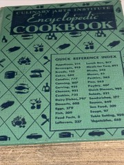 1948 CULINARY ARTS ENCYCLOPEDIC COOKBOOK-HC Ruth Berolzheimer Vtg Thumb Index
