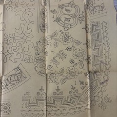 Rare Antique French Embroidery Pattern Sheet – Cendrillon Journal (February1858)
