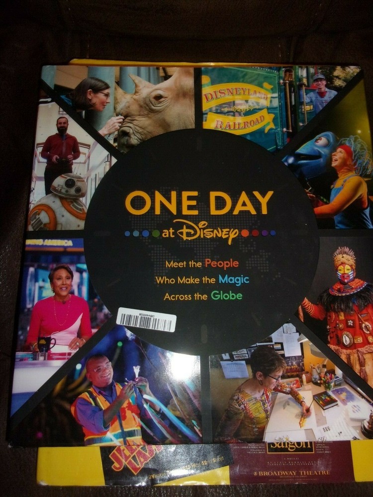 ONE DAY AT DISNEY: MEET THE PEOPLE WHO MAKE THE MAGIC – HARDCOVER BOOK – NEW!
