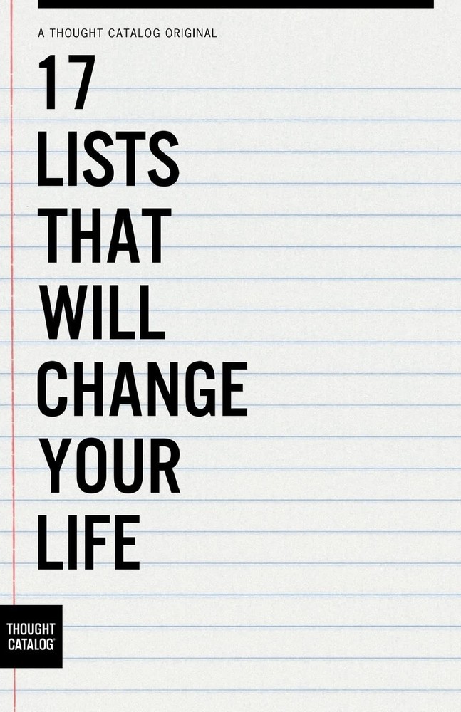 17 Lists That Will Change Your Life – paperback Catalog, Thought