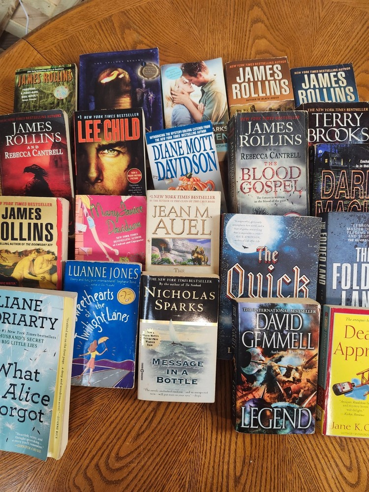 Lot 38 Mixed Vintage Paperback Books Various Genres And Authors
