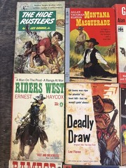 Lot Of 12 Vintage Western Paperback Books 1950’s & 60’s Mixed Authors -Good