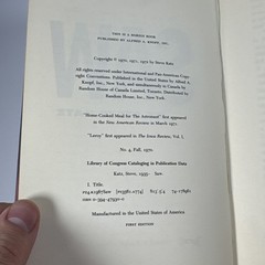 Saw By Steve Katz Hardcover First Edition 1972 Borzoi Book USA SCI Fi