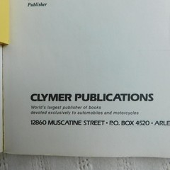 Clymer VW Beetle 1961-1979 Shop Manual (1986 publication) Repair Maintenance EUC