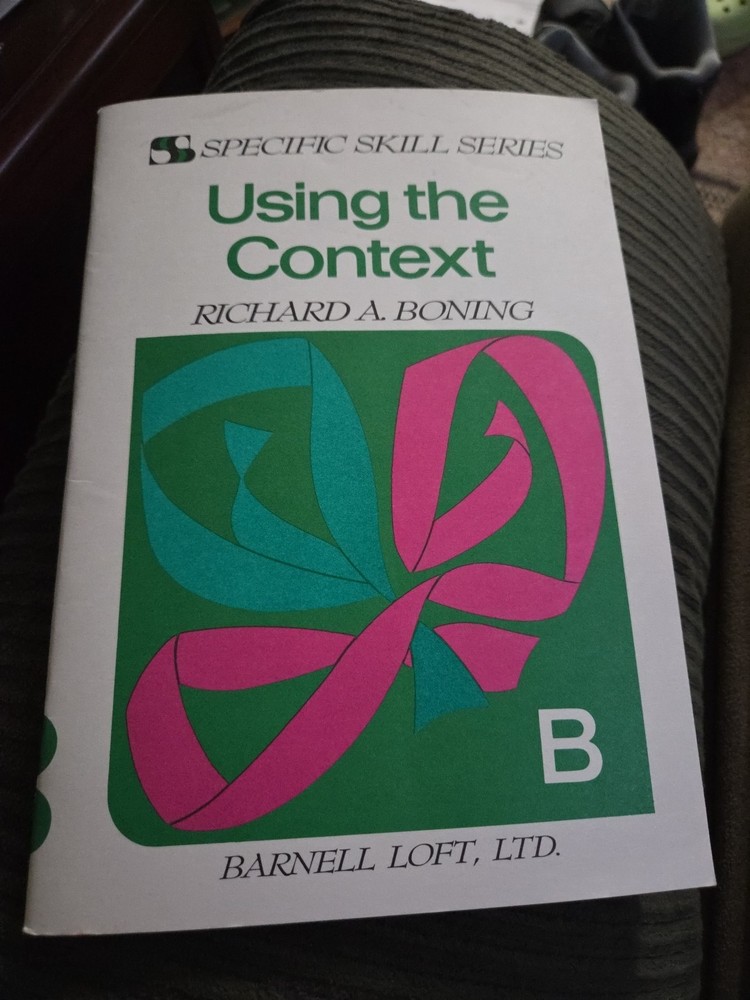 Using Context Book B By Richard Boning 2nd Ed. 1976