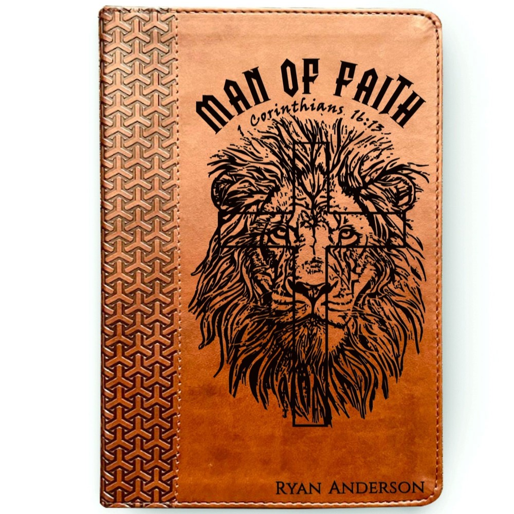 Personalized Bible for Men, KJV Study Bible, Custom Bible for Men Name Engraved