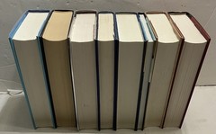 Outlander Novels Lot of 8 Diana Gabaldon Breath Fiery Cross Drums Of Autumn HCDJ