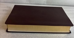 NCV Center Column Reference Bible Burgundy Bonded Leather Red Letter