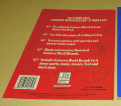 Guinness World Records Activity Book Plus Sticker Fun 2000 Paperback JC