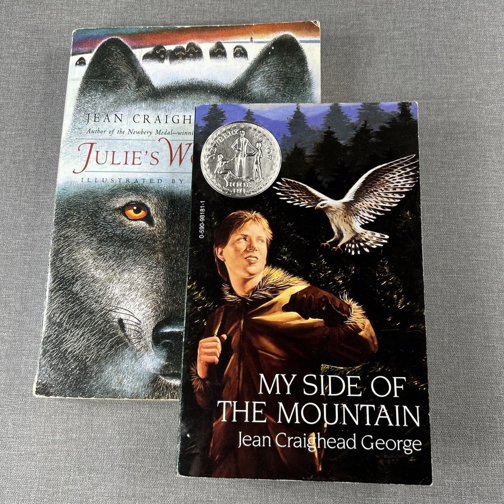 My Side of the Mountain & Julie’s Wolf Pack Jean Craighead George 2 Book Lot