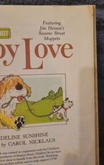 Vintage 1983 CTW Sesame Street Puppy Love A Little Golden Book 109 – 58