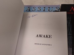 Awake Cassius Arise Book of Avenzyre I II III G B Macrae ~ All Signed by Author