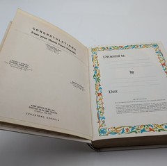 Vintage Large Holy Bible King James Version 1960 White Gold Edges HC Georgia