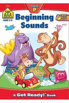 School Zone Beginning Sounds Workbook: 32- 9780938256540, paperback, School Zone