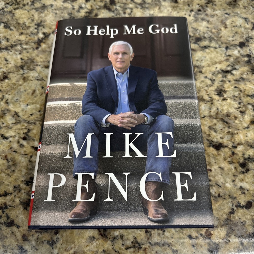 *Signed Bookplate* SO HELP ME GOD Vice President Mike Pence 2022 HC/DJ 1st Print