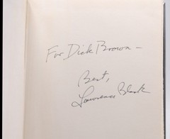 Signed First Edition Block, Lawrence – Eight Million Ways to Die William Morrow