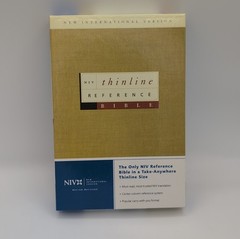 NIV Thinline Reference Bible (2002, Premium Bonded Leather) Burgundy W/Box