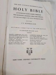 Holy Bible Concordance New Scofield Reference Edition 1967 Oxford Blue