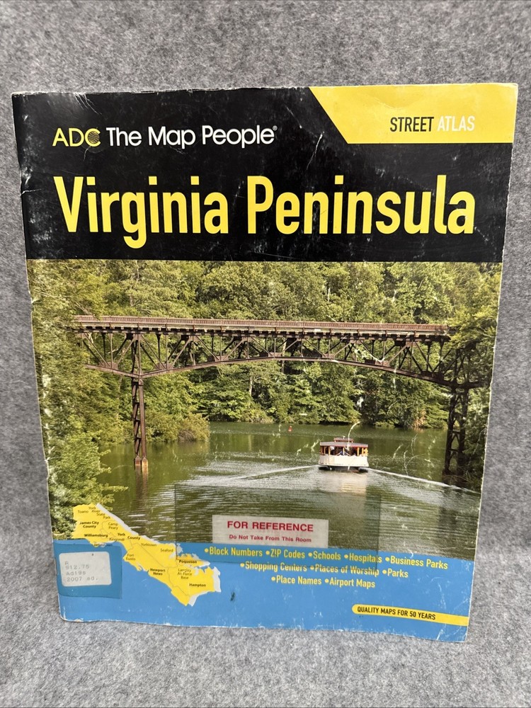 Virginia Peninsula Street Atlas by the Map People Staff ADC (2007, Book, Other)