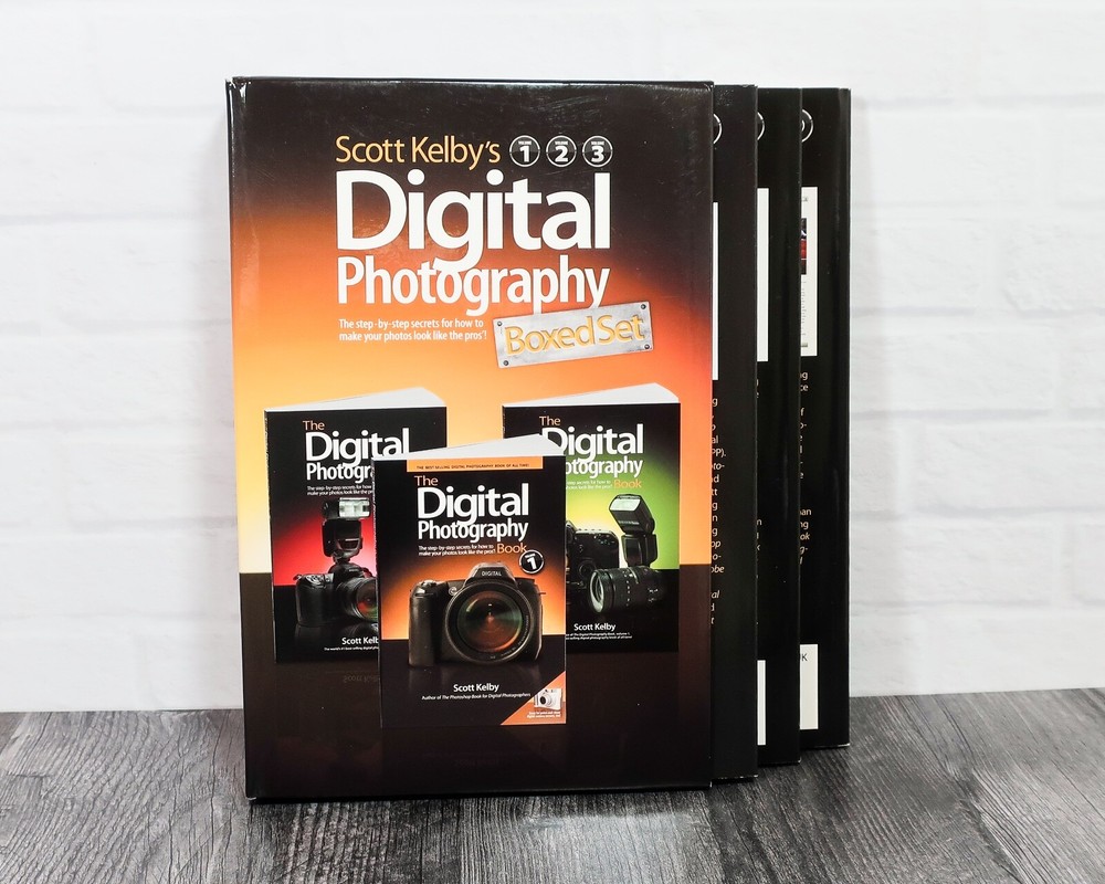 Digital Photography Boxed Set by Scott Kelby – 3 Volumes Included LIKE NEW