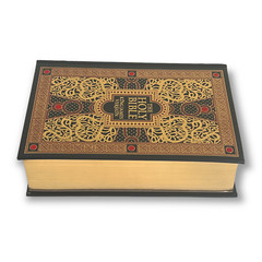 THE HOLY BIBLE King James Version KJV Deluxe Illustrated Bounded Leather