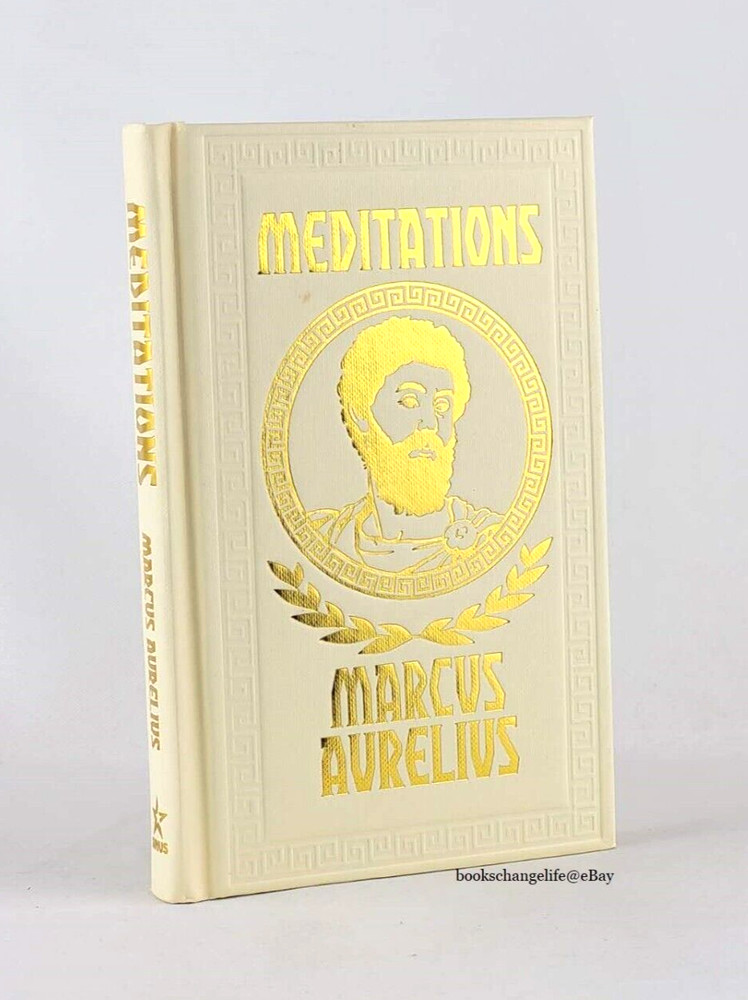 MEDITATIONS by Marcus Aurelius (6.8″x4.4″) Deluxe Compact Gilded Pages Brand New
