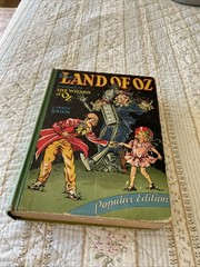 The Land of Oz Hardcover Book L Frank Baum 1939 Reilly Lee Popular Edition VTG