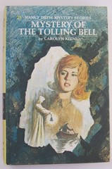 Nancy Drew Mystery of Tolling Bell Book 1978 Edition 23 Hardcover White Multi II