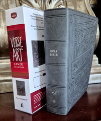 NKJV Journal Reference Bible, Gray Verse Art Cover, Red Letter (2018 NEW)