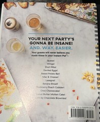 1 Lot of 2 “Party in an Instant Pot” & “Step By Step by Instant Pot” Cookbooks