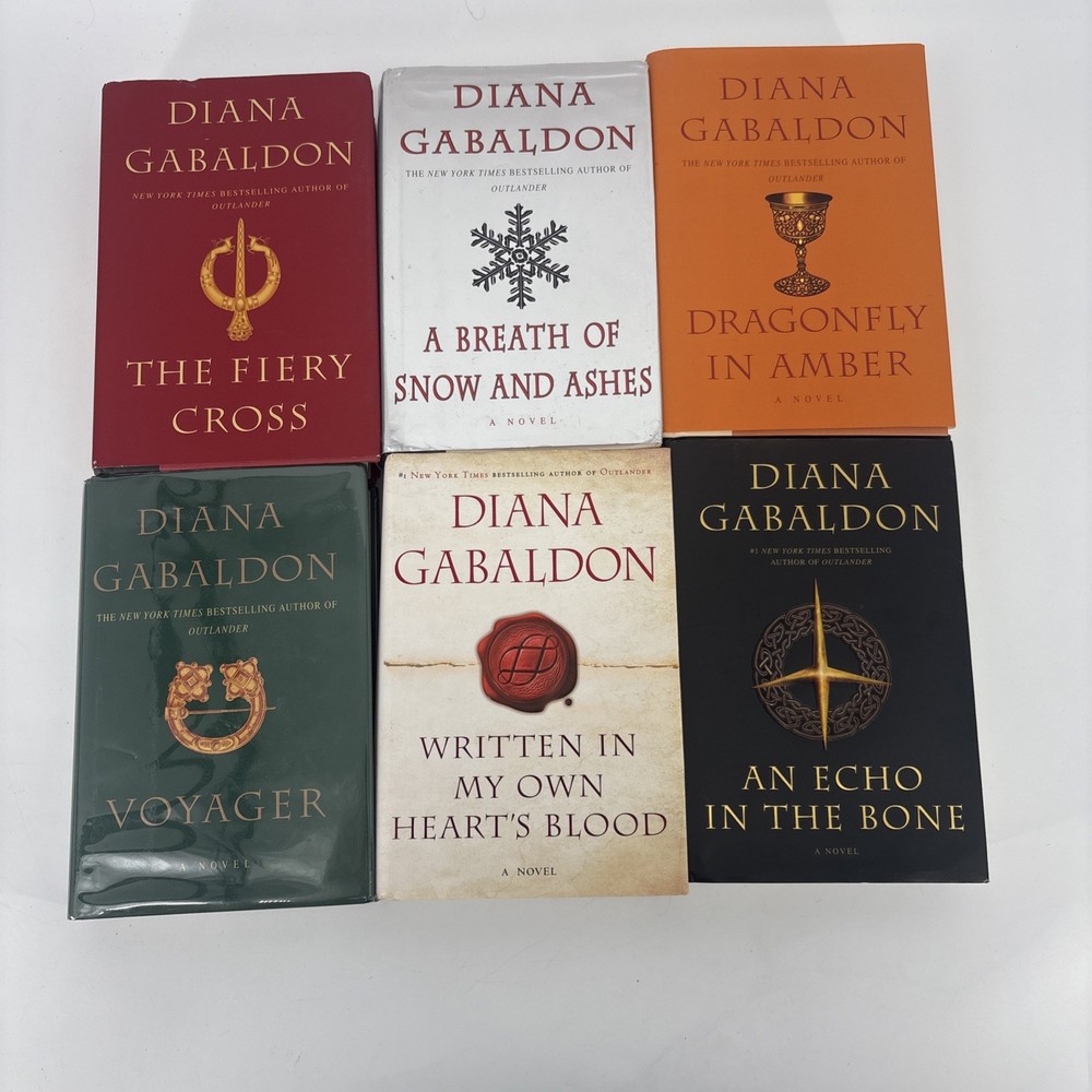 Outlander Series Hardcover Book Lot of 6 Diana Gabaldon Voyager Fiery Cross BCE