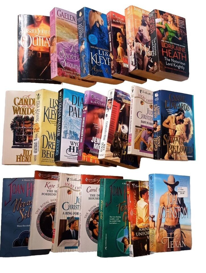 Lot of 9 Romance Paperbacks – Harlequin or Silhouette Style
