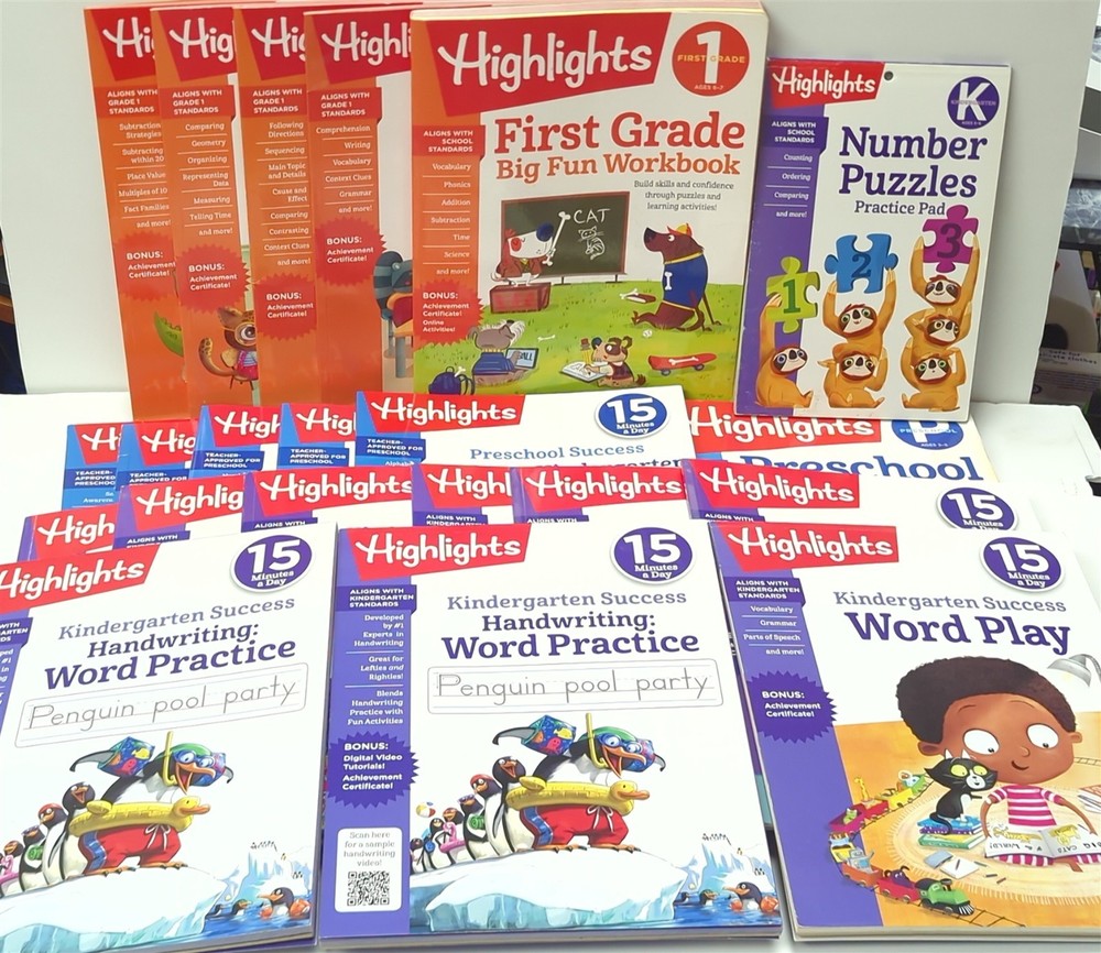 Lot 21 Highlights Children’s 15 Minutes a Day Success, Workbooks, and Practice