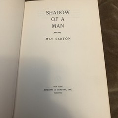 May Sarton Shadow Of A Man 1st Edition Rinehart 1950 $2.75 Pub Price Hc/dj